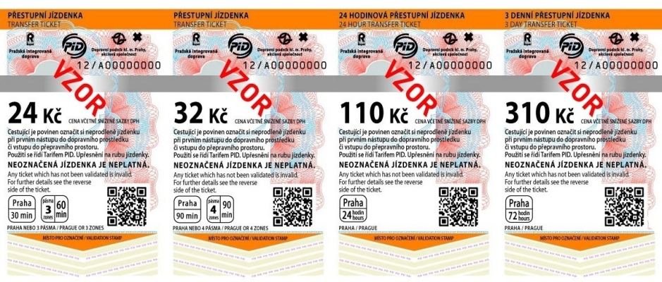 билет на транспорт в Праге
